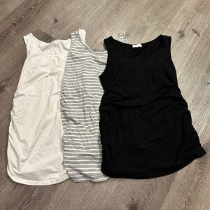 Bundle of 3 maternity tank top shirts